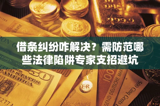 济南借条纠纷咋解决？需防范哪些法律陷阱专家支招避坑