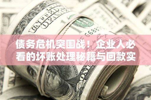 济南债务危机突围战！企业人必看的坏账处理秘籍与回款实战指南